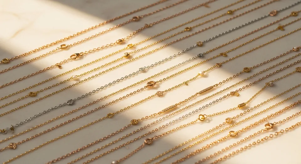 Gold jewelry collection